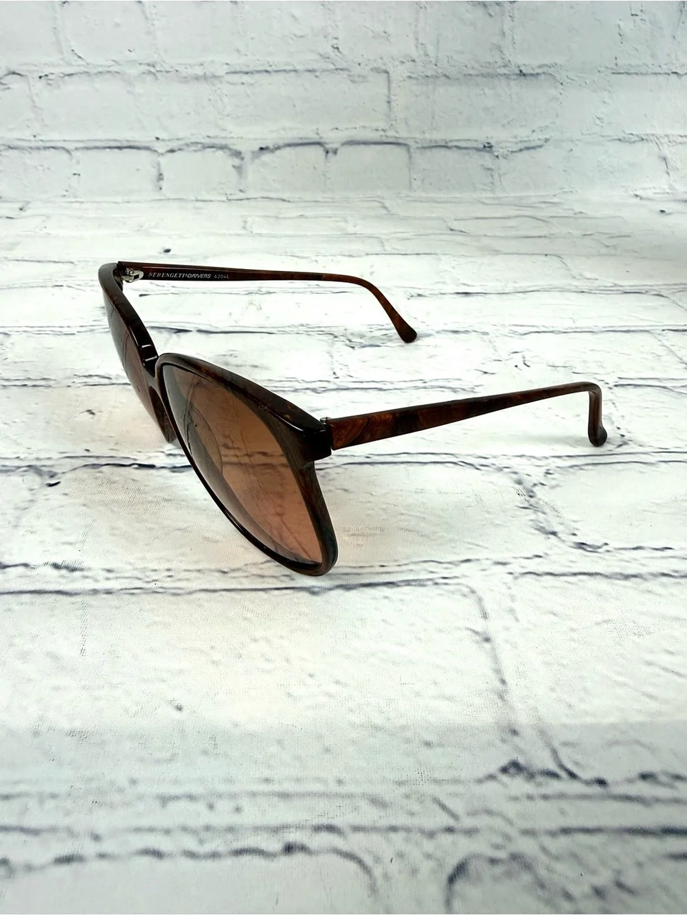 Vintage Serengeti Drivers 6204L Corning Optics Burlwood Tortoise Japan RARE!